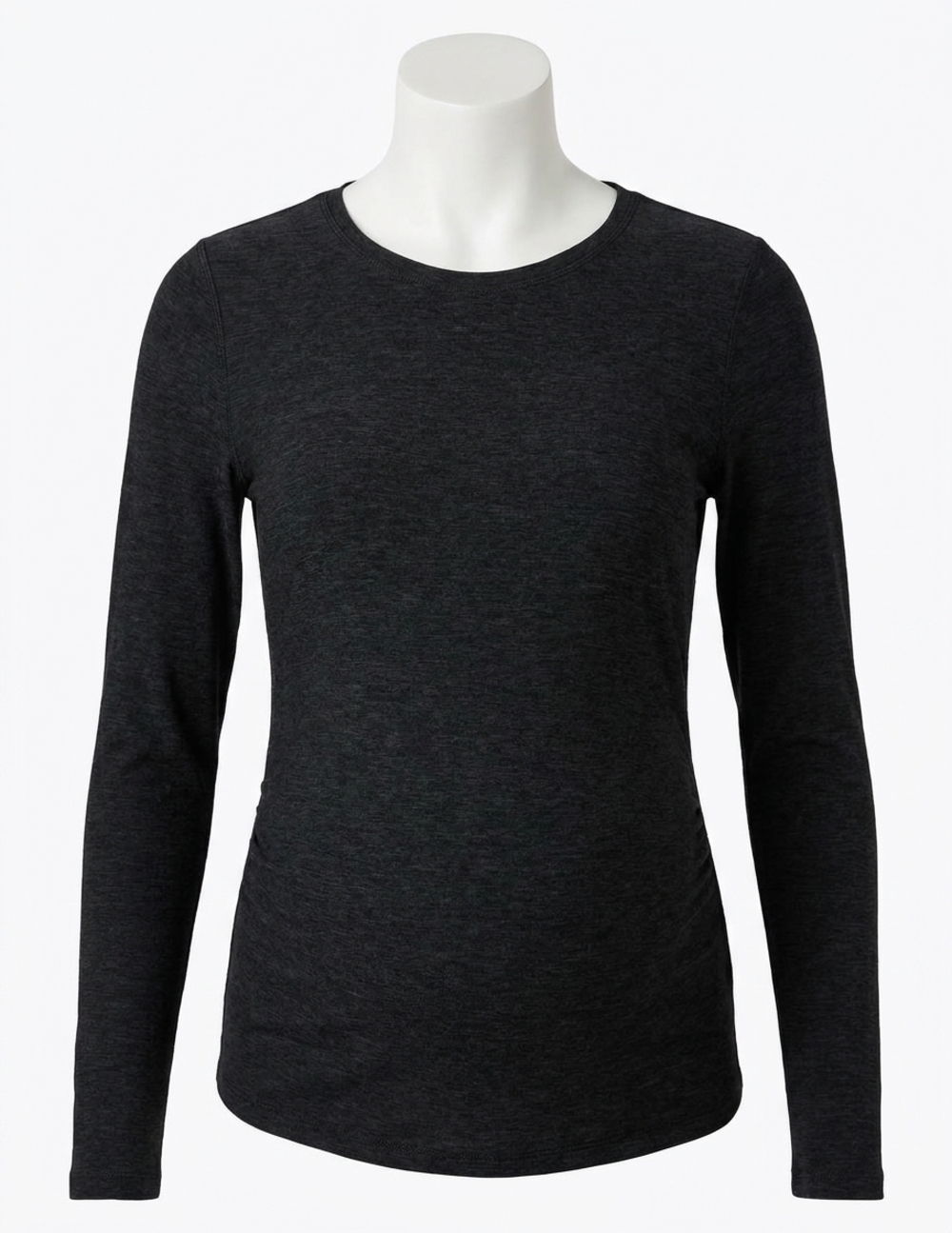 NEW BEYOND YOGA featherweight count on me maternity crew pullover in darkest nig